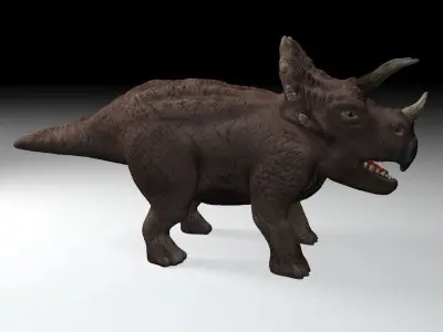 Triceratops dinosaur Low-poly 3D model