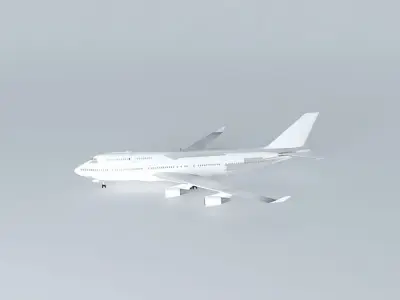 Boeing 747-400 Template Free 3D model