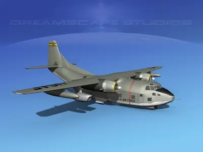 Fairchild C-123K Provider V03 3D model