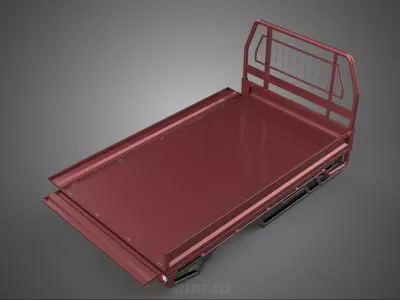 HEADBOARD TAILGATE DROP SIDE LOAD BED BODY DOOR PICKUP TRUCK CAR 3D model