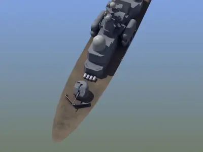 Tarantul Missile Boat LD1 Low-poly 3D model