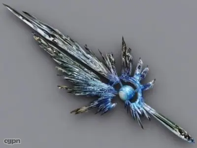 Soul Calibur Low-poly 3D model