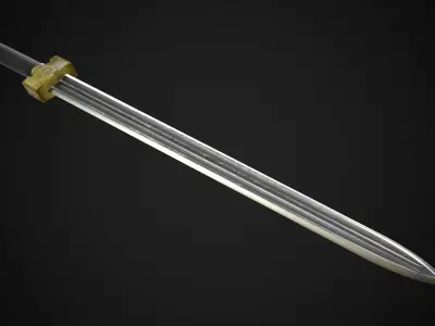 Sword A4 Low-poly 3D model