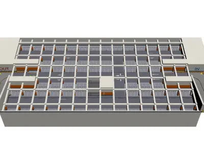 Underground Parking lot 3D model