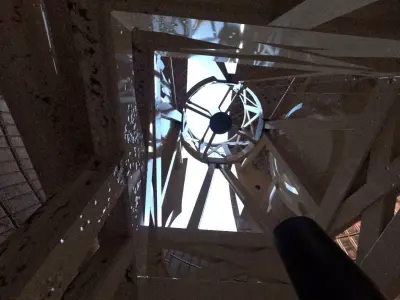 Palomar Observatory Low-poly 3D model