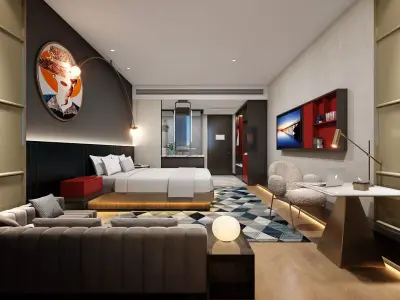 The guest rooms 3D model