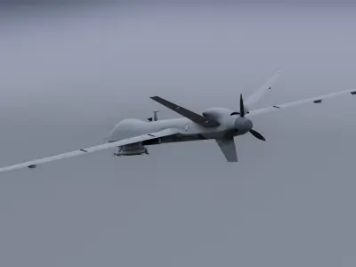 MQ 9 - Reaper Drone  Low-poly 3D model