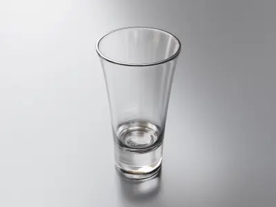 Free PBR Vodka Glass Free low-poly 3D model