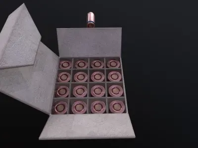 Ammo Box and cartridges Free low-poly 3D model