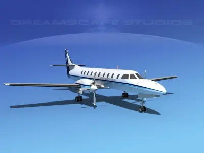 Swearingen SA226 Gulf Coast Aviation 3D model