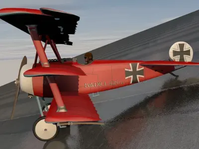 Fokker Dr-1 Triplane 3D model