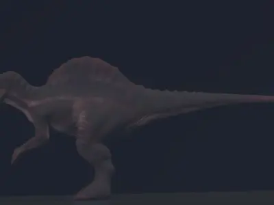 Spinosuarus Jurassic Park 3 Rigged And Animated 3D Model 3D model