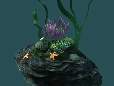 Coral 07-     3D model