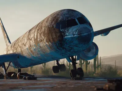 Abandoned Flight 3D model