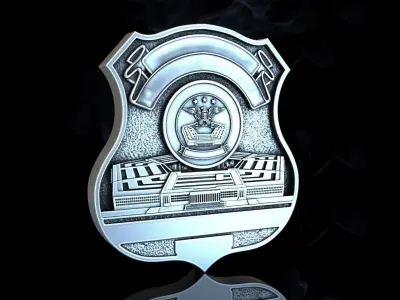 Military badge LABYRINTH 3D print model