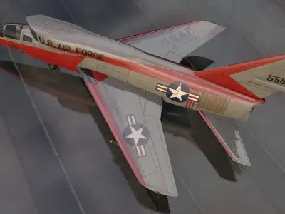 North American F-107A Ultra Sabre 3D model