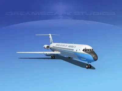 Douglas C-9-50 Nightingale US Government 3D model