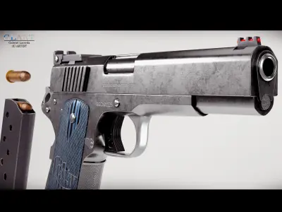 Pistole Colt 1911 Gold Cup Trophy 5 3D model