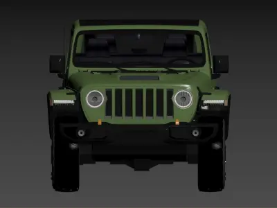 3D model of a Jeep Wrangler 3D model