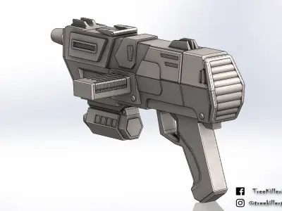 Star Wars republic commando DC-17m blaster for cosplay 3D print model