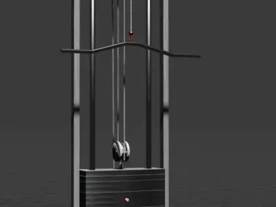Crossover Gym Machine High-Quality 3D Model 3D model