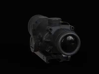 Trijicon ACOG4X32 LED Low-poly 3D model