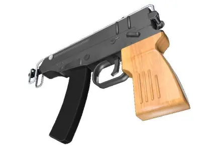 VZ61 Skorpion Low-poly 3D model