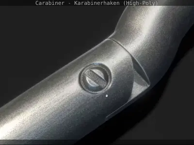 Carabiner - Karabinerhaken - High-Poly 3D model