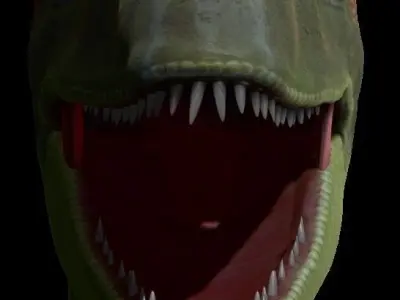 Rigged Deinonychus Low-poly 3D model