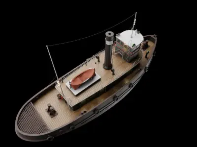 TUG HARBOUR 3D model