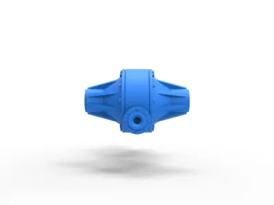 Turbonique Turbo booster axle Scale 1 to 25 3D print model