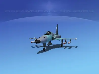 Northrop F-5E Tiger V06 USAF 3D model