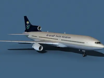 Lockheed L-1011-50 Saudi Arabian 3D model