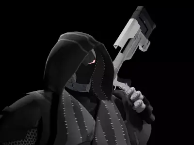 Hunter Cyberpunk fortnite scout 3D model