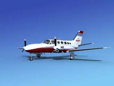 Cessna 425 Conquest I V08 3D model