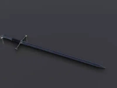 High quality Narsil sword 3D model