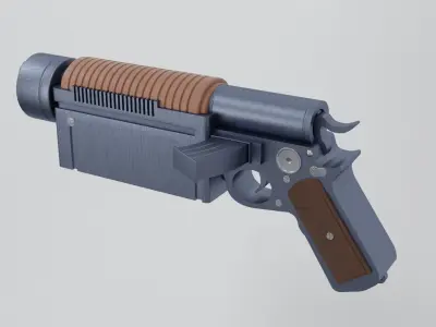 scifi guns K-16 Bryar 3D model