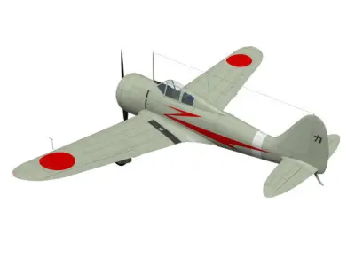 Nakajima Ki27 Nate Kou 3D model