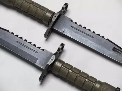 Tactical Battle Knife - M9 Bayonet Combat Knife AAA Game Ready Low-poly 3D model