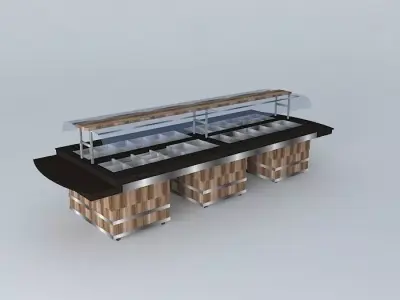 Kit010 Mesa Self Service por: Alex Marques Free 3D model