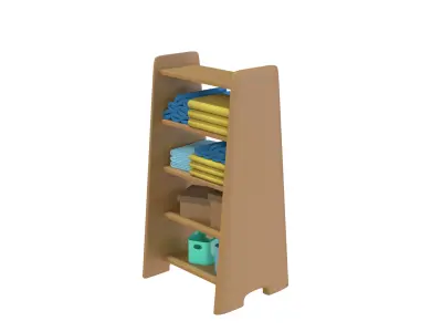Laundry Shelf 3D Model 3D model