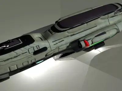 Federation Cargo Ship 3D model