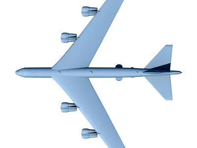 Not Textured B-52 3D model