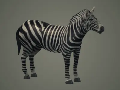 animals animal zebra horse land mammals plains mammal 3D model