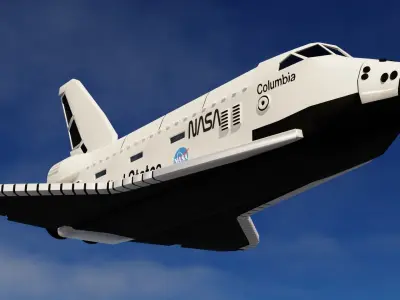 Space Shuttle and Mars Rover 3D models 3D Model Collection