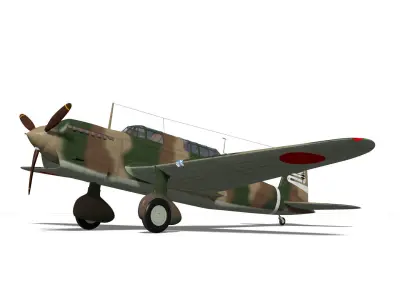 Ki32 Type 98 Light Bomber Mary 3D model