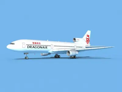 Lockheed L-1011 TriStar Dragonair 3D model