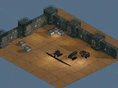 Apocalyptic Mine Free 3D model