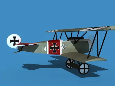 Fokker D-VI V13 3D model
