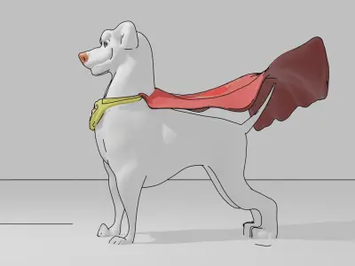 Krypto the Superdog model 3D model